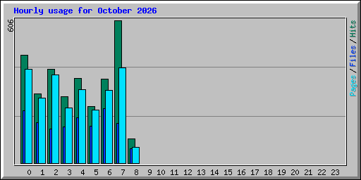 Hourly usage for October 2026